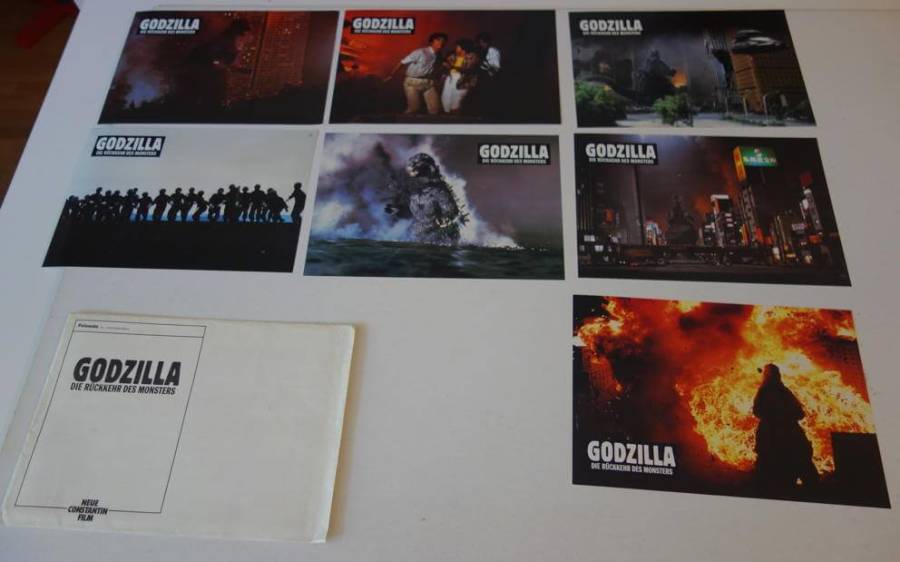 Godzilla 1985 original release german lobby stills